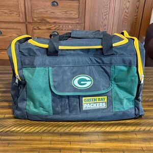 Green Bay Packers Black and Green Duffel Bag